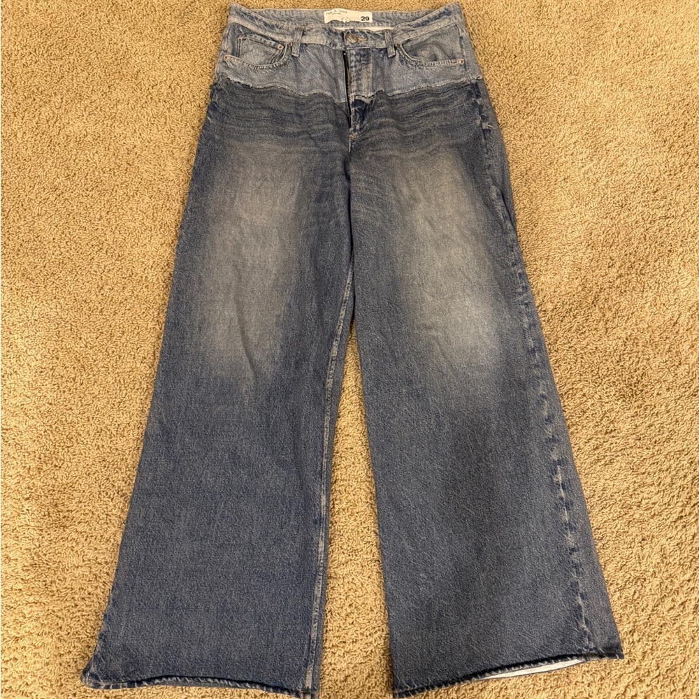 Rag & Bone Miramar Flare Wide-Leg Jeans. Perfect condition!